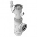 Siphon évier avec prise machine à laver - diamètre 40 mm - Connectic VALENTIN