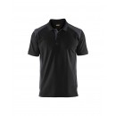 Polo de travail en coton piqué 3324 - noir et gris moyen BLAKLADER