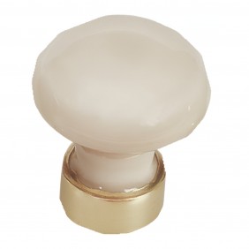 Boutons de meuble en porcelaine ivoire MÉRIGOUS