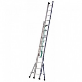 Échelle à coulisse à corde en aluminium Hauteur de travail 6,95m - Platinium 300 TUBESCA