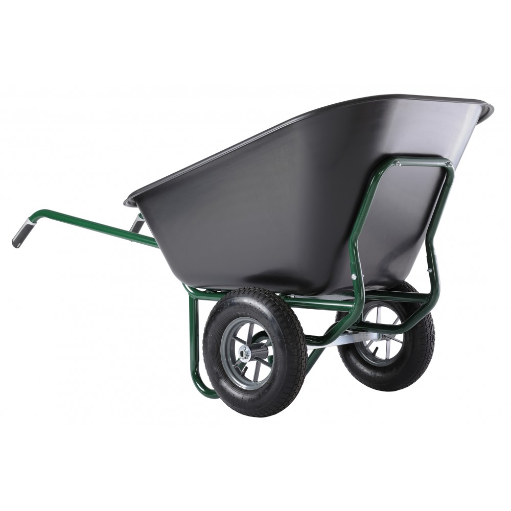 Brouette de jardin 2 roues 100 litres Capacité de charge 150 kg Transport  jardinage chantier
