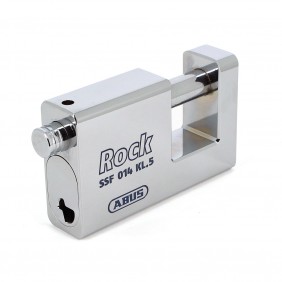 Cadenas 93RK monobloc sans cylindre européen à clé réversible ABUS