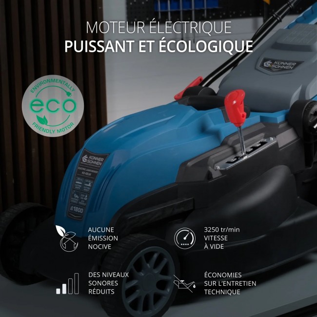 Tondeuse électrique 1400W - largeur de travail 38 cm - KS 38LM - Bricozor 6.jpeg KONNER & SOHNEN