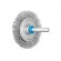 Brosse plate non torsadée RBU sur tige en inox - par 10