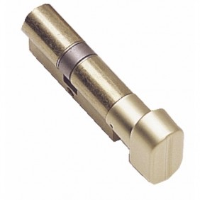 Cylindre simple de sûreté à bouton en laiton nickelé B30 x 10 mm - Série TE-5 TESA Sécurité