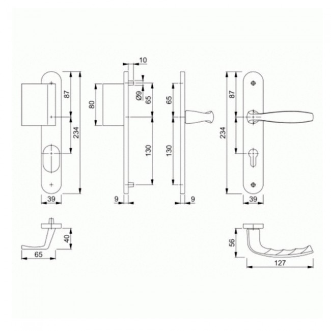 Kit Foré Disques de Frein + Plaquettes Avant pour Ford
