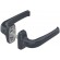 Ensemble poignées sur rosaces et rosaces clé I gris anthracite 7016 - menuiserie aluminium - Crystal