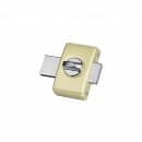 Verrou de porte V83 Styl' - cylindre:bouton - champagne - Bricozor.jpeg ABUS
