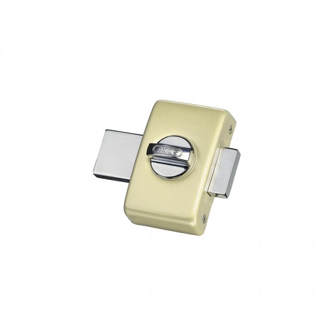 Verrou de porte V83 Styl' - cylindre:bouton - champagne - Bricozor.jpeg ABUS