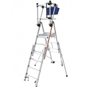 Plate-forme de travail Trekker Maxiscopic - 3/6 échelons - hauteur 3,39 m TUBESCA