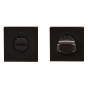 Rosace 3 pièces carrée en optique bronze antique - série EZ1340 - condamnation KARCHER DESIGN