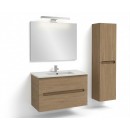 Pack meuble vasque 100cm 2 tiroirs + Colonne 140cm + Miroir 100cm + spot LED JACOB DELAFON