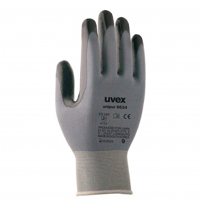 Gants de protection imperméables - 10 paires - Unipur 6634 UVEX