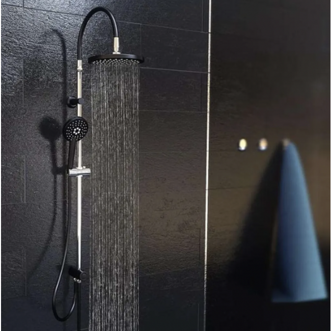 Colonne de douche - Chromé et noir - Matao Rain 1.png SCHÜTTE