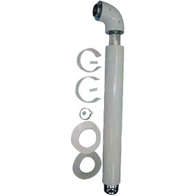 Kit ventouse universel avec coude pour chauffe-bains 60/100 mm SAUNIER DUVAL