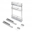 Porte-bouteilles extractible 3 plateaux SupraMax à fermeture amortie EMUCA