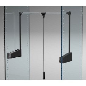 Penderie escamotable noire LIFT 300 - charge 10 kg AMBOS