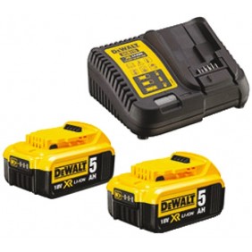 2 batteries XR - 18V - 5 Ah - et chargeur DCB115P2-QW DEWALT