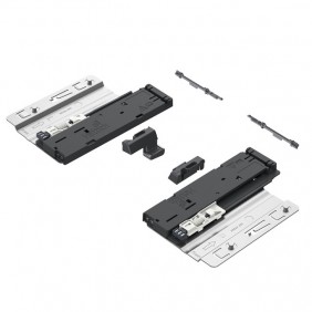 Système d'ouverture Push to open pour coulisses Quadro YOU Silent System HETTICH