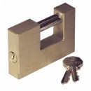 Cadenas rectangulaire - coprs laiton - anse acier cémenté - City ISEO