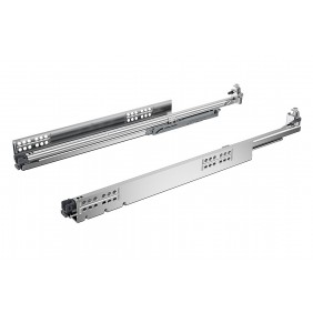Coulisses à billes Quadro V6 5D Push to Open à sortie totale - charge 30 kg HETTICH