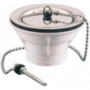 Bonde d'évier en PVC - diamètre 60 mm - pour évier gres VALENTIN