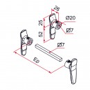 Poignée double pour serrure de portail - ergonomique - carré de 7 - Bricozor.jpg TIRARD