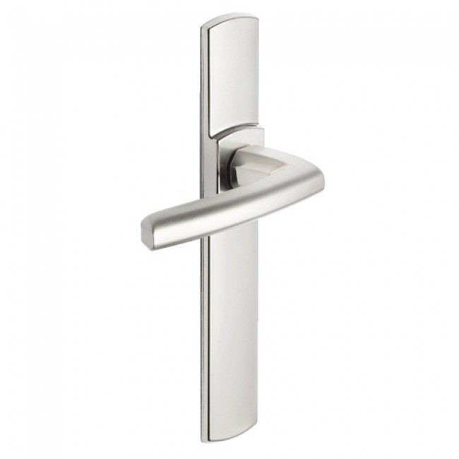 Poignee-porte-plaques-bec-de-cane-scult-vachette-chrome-velours.jpg VACHETTE