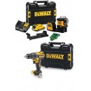 Niveau laser multi lignes 3x360° XR 12V/18V-DCE089D1G18 + Perceuse visseuse Compacte 18V DCD791NT-XJ DEWALT