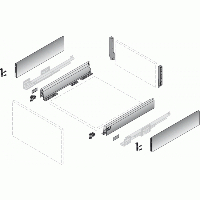 Tiroir avec TopSide - Arcitech HETTICH