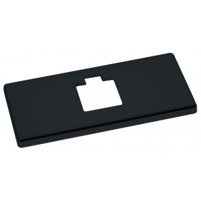 Platine de finition Clarence - pour fixation murale - finition noir BOHNACKER