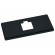 Platine de finition Clarence - pour fixation murale - finition noir