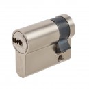 Demi-cylindre haute sécurité Volt en laiton nickelé 40 x 10 mm VACHETTE