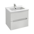 Meuble salle de bain 60 cm 2 tiroirs avec vasque - blanc laqué - Ola Up JACOB DELAFON