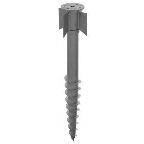 Vis de fondation pour poteaux SPIRAL® P800 en acier galvanisé 1200 mm COBRA