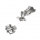 Lot charnière invisible à visser 165° Sensys 8657i - E 52 mm + embase cruciforme HETTICH