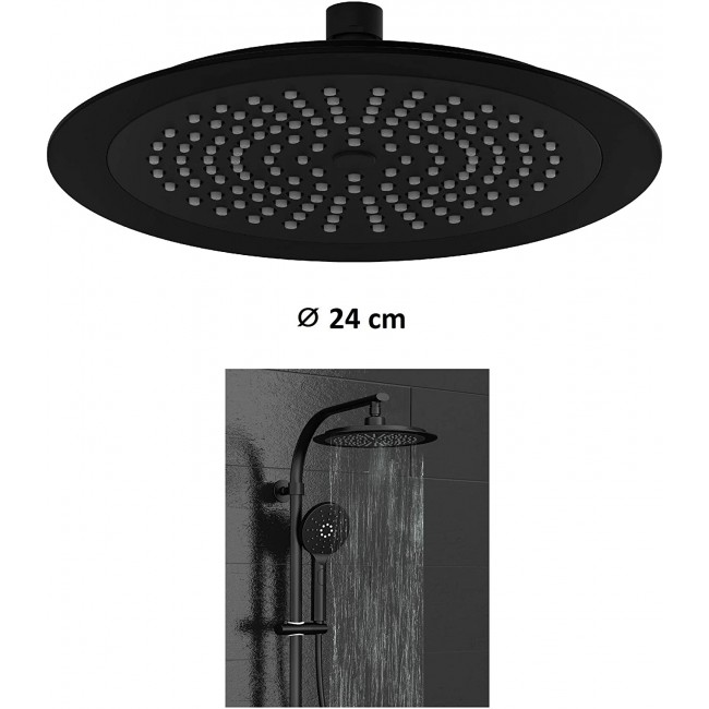 Colonne de douche - mitigeur Thermostatique - Noir Mat - Madura Fresh 10.jpg SCHÜTTE