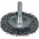 Brosse circulaire fil acier ondulé - boîte de 10