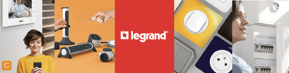 Bannière LEGRAND - Les gammes de produits disponibles sur Bricozor