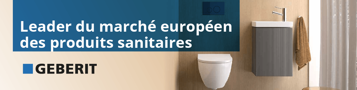 Bannière GEBERIT - le leader des produits sanitaires