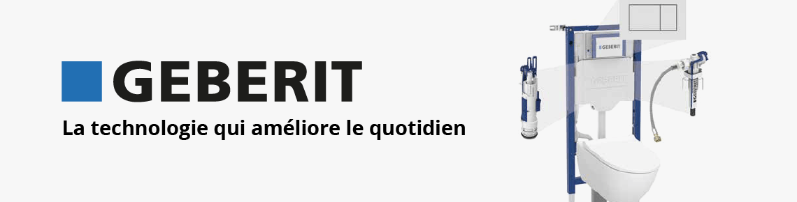 Bannière GEBERIT - La technologie qui améliore le quotidien